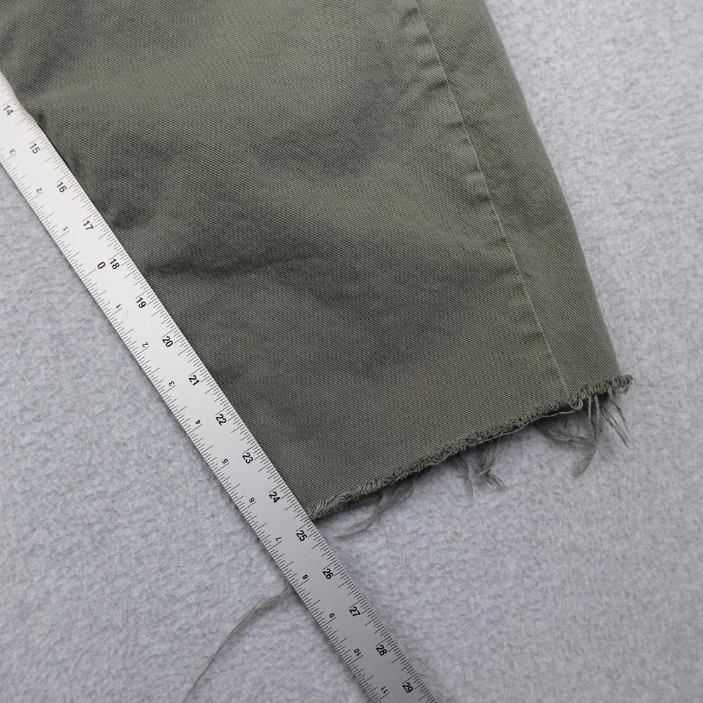Women's High-Rise Wide Leg Jeans in Olive Green